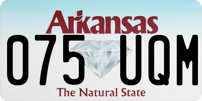 AR license plate 075UQM