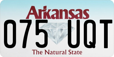 AR license plate 075UQT