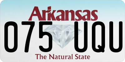 AR license plate 075UQU