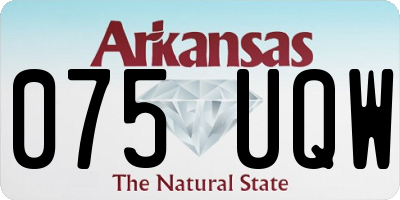 AR license plate 075UQW