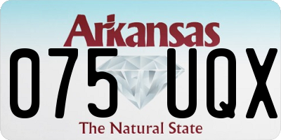 AR license plate 075UQX