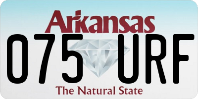 AR license plate 075URF