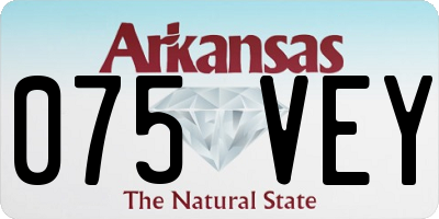 AR license plate 075VEY