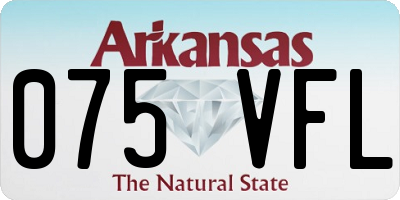 AR license plate 075VFL