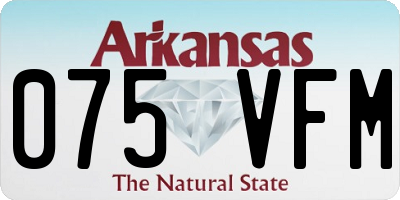 AR license plate 075VFM