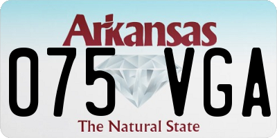 AR license plate 075VGA