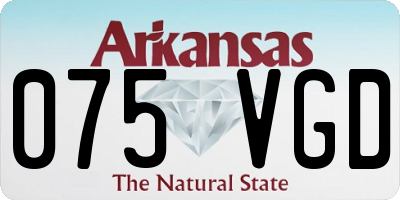 AR license plate 075VGD