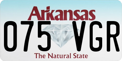 AR license plate 075VGR
