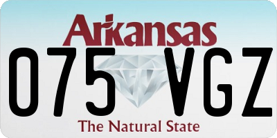 AR license plate 075VGZ