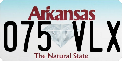 AR license plate 075VLX