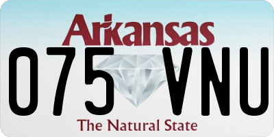 AR license plate 075VNU