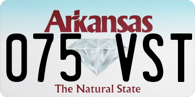 AR license plate 075VST