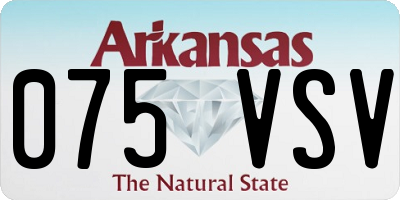 AR license plate 075VSV