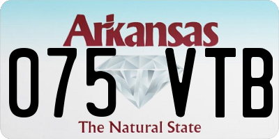 AR license plate 075VTB