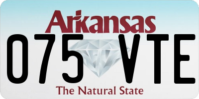 AR license plate 075VTE