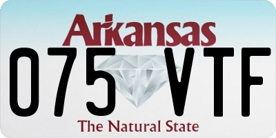 AR license plate 075VTF