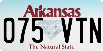 AR license plate 075VTN