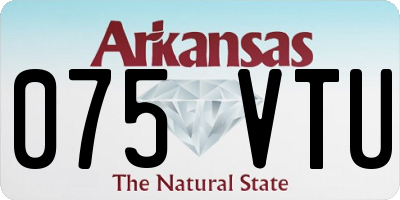AR license plate 075VTU