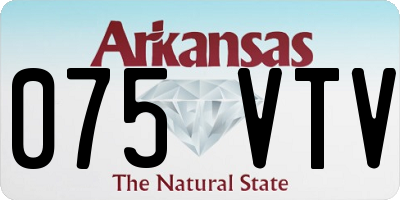 AR license plate 075VTV