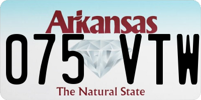 AR license plate 075VTW