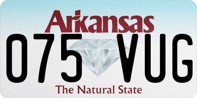 AR license plate 075VUG