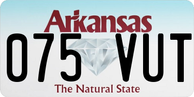 AR license plate 075VUT