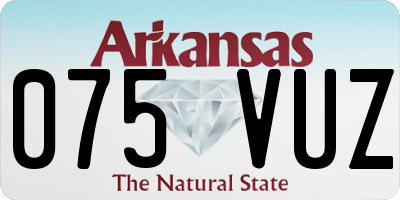 AR license plate 075VUZ