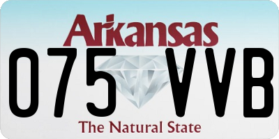 AR license plate 075VVB
