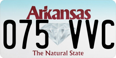 AR license plate 075VVC