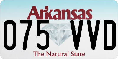 AR license plate 075VVD