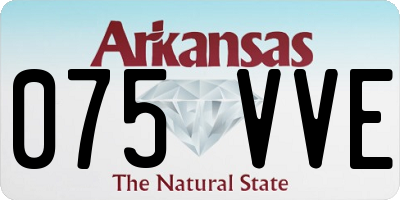 AR license plate 075VVE