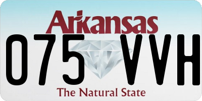 AR license plate 075VVH