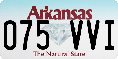 AR license plate 075VVI