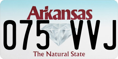 AR license plate 075VVJ