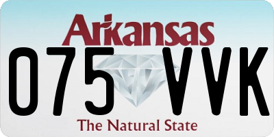AR license plate 075VVK
