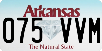AR license plate 075VVM
