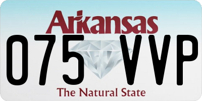 AR license plate 075VVP