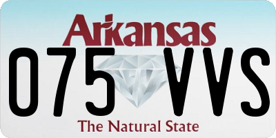 AR license plate 075VVS
