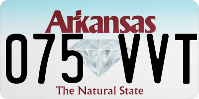 AR license plate 075VVT