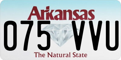 AR license plate 075VVU
