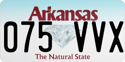 AR license plate 075VVX