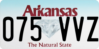 AR license plate 075VVZ