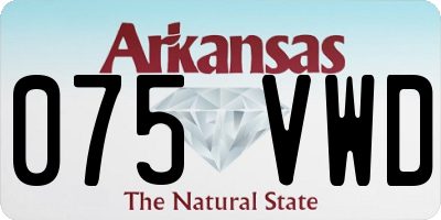 AR license plate 075VWD