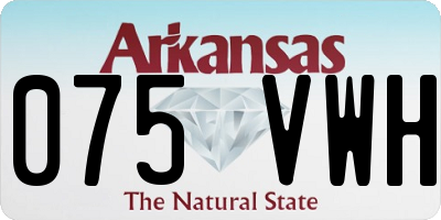 AR license plate 075VWH