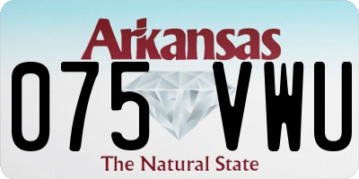 AR license plate 075VWU