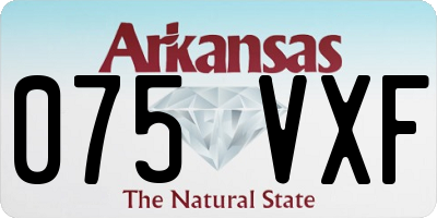 AR license plate 075VXF