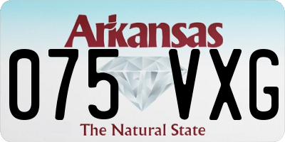 AR license plate 075VXG