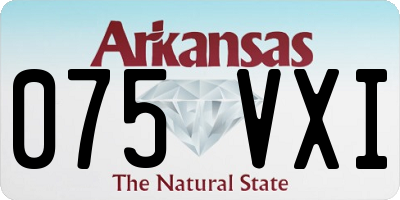 AR license plate 075VXI