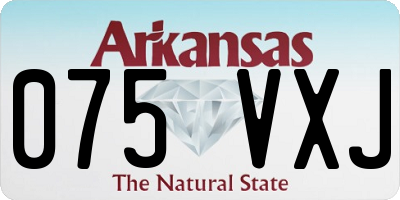 AR license plate 075VXJ
