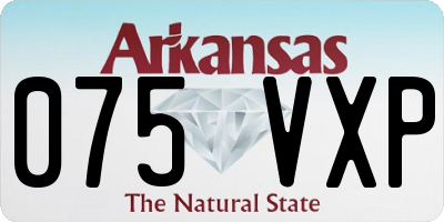 AR license plate 075VXP